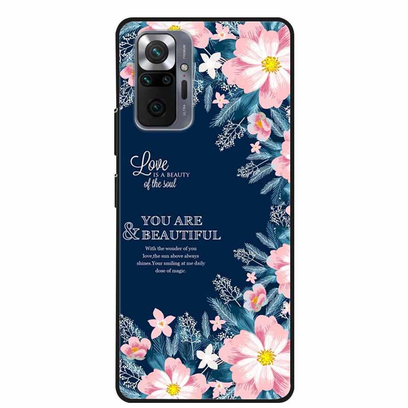 Per Xiaomi Redmi Note 10 Pro Custodia Moda Morbido Silicone Cover per Telefono per Redmi Note10 Pro Max Coque M2101K6G Paraurti Cool Funda