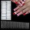 Professional Nail Tips Mold ABS Plastic Clear Design Quick Light Curing Paperless Tray Multipurpose Use