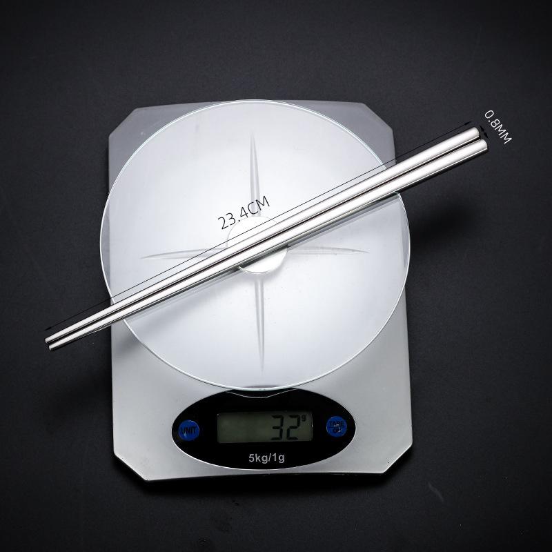 

Набор палочек для еды из нержавеющей стали премиум-класса 316 с нескользящим покрытием — утолщенный, устойчивый к плесени металлический дизайн для домашнего использования