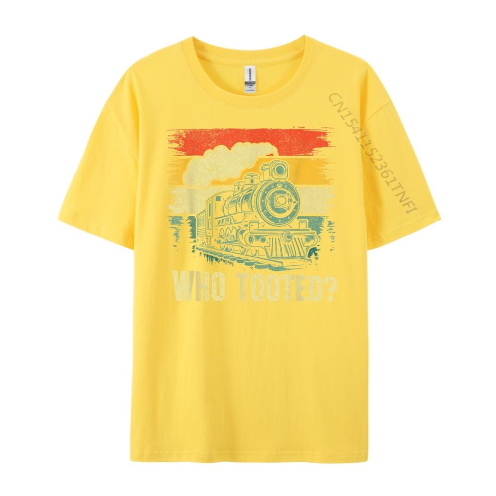 Funny Who Tooted Train Lovers Boys Men 3XL Men Clothing Streetwear Big Size Cool