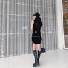 Elastic Platform Chunky Heel Over-the-Knee Women's Dark Slimming Leather Boots - Trendy and Cool Long Boots