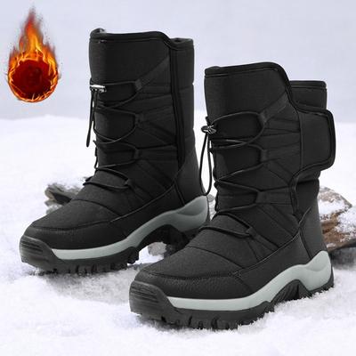 Mode Heren Winterschoenen Waterdichte Herenlaarzen Warme Pluche Koppel Sneeuwlaarzen Outdoor Antislip Wandelen Heren Werk Enkel