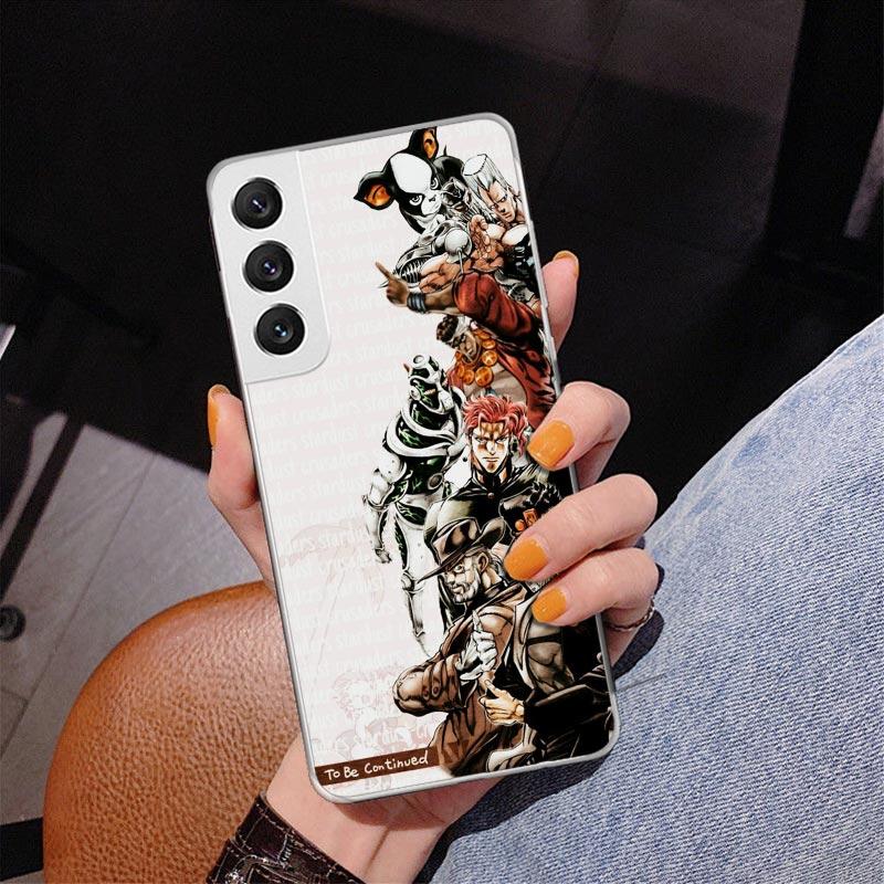 JoJo's Bizarre Adventure Stardust Crusaders Phone Case For Samsung Galaxy S24 S25 Edge S26 Ultra S23 S22 S21 Plus S20 FE + Perso