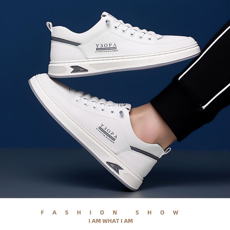 Autumn men's shoes fashion trend retro soft breathable men's casual leather shoes driving flat shoes