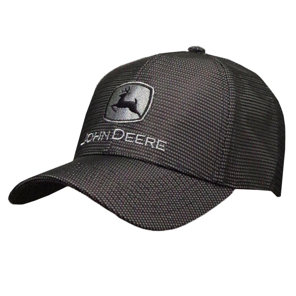 John Deere Gray and Black Reflective Hat, Black, Free Size