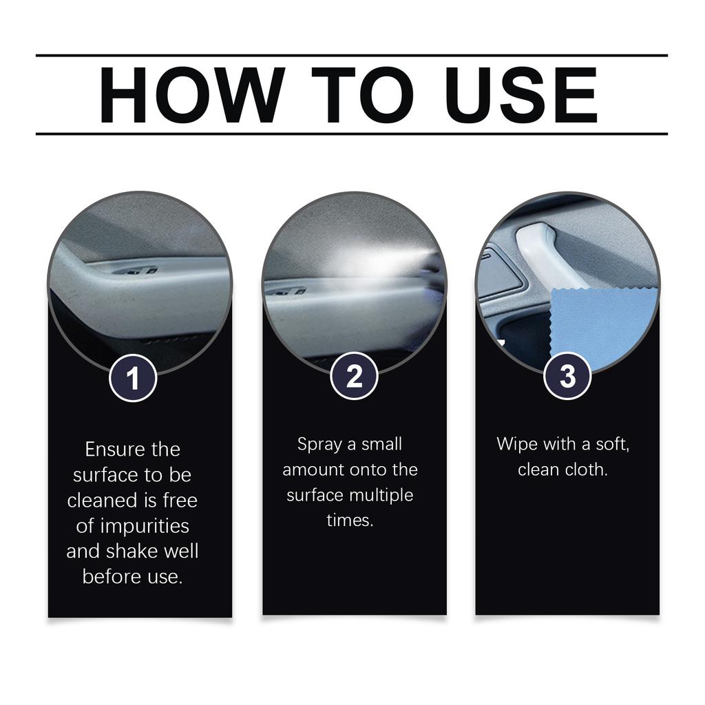 Car Interior Cleaning Spray Stain Removal Interior Friendly Powerful Decomposition Of Oil Stains And Shoe Prints 355ML