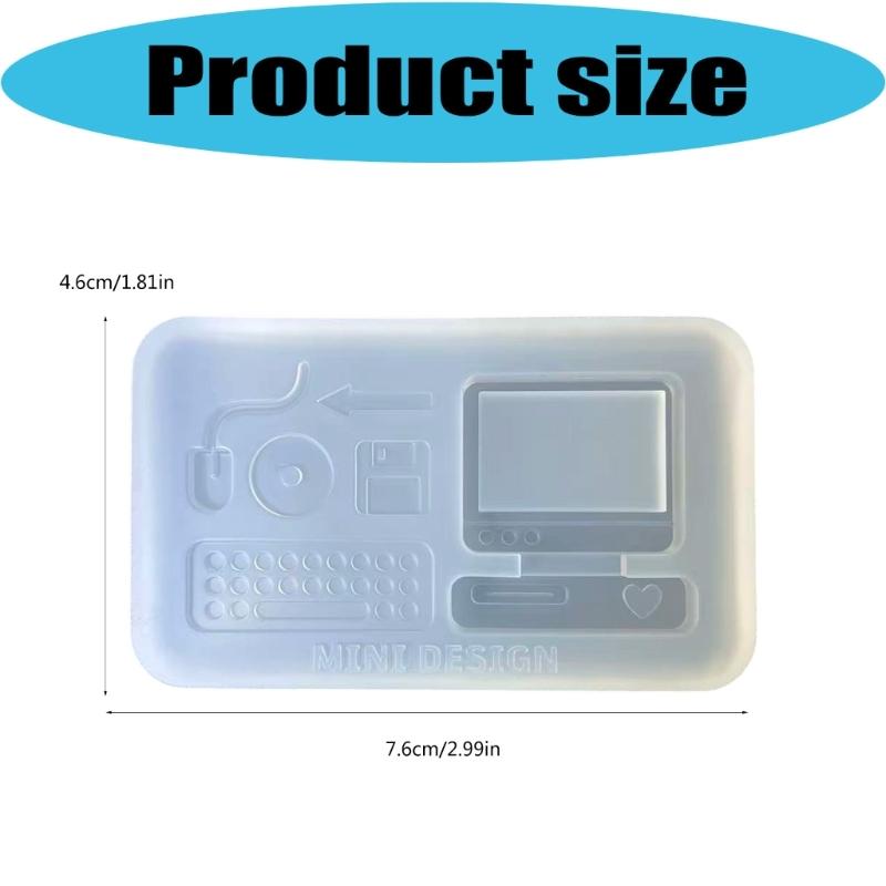 Food Grade Silicone Computer Accessory Mould For Epoxy Resin Soap And Candle Making