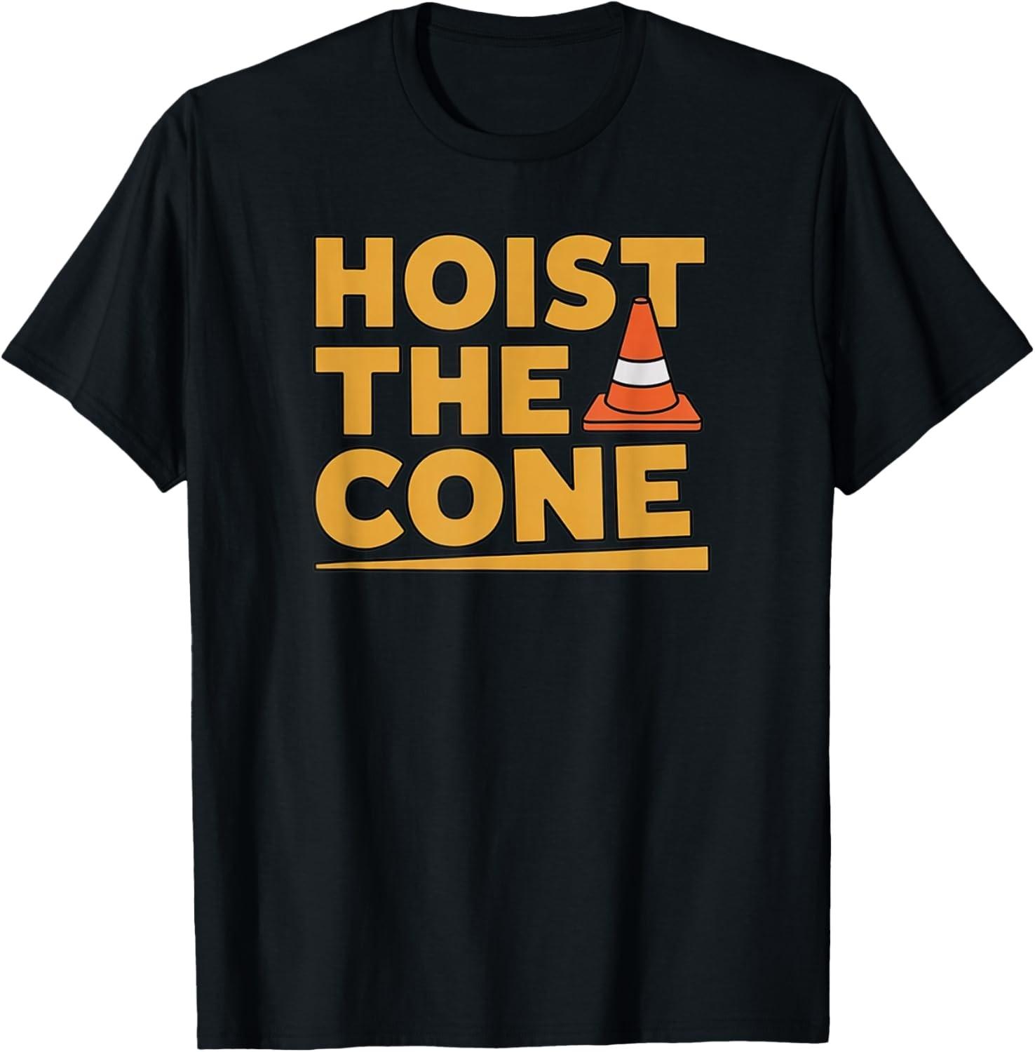Hoist The Cone Pittsburgh, Traffic Cone Unisex T-Shirt S разноцветный