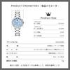 OLEVS Women's Watch Quartz Japanese Movement Multifunction 60-Minute Chronograph 12-Hour Subdial Date Luminous 30m Waterproof Stainless Steel Ceramic