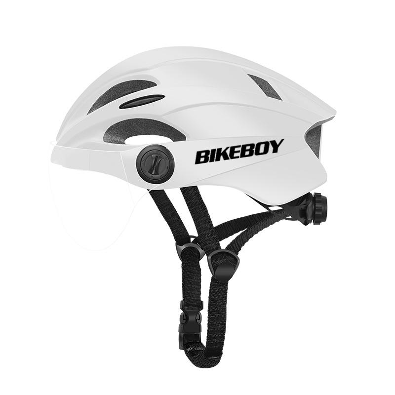 Electric battery car helmet bicycle mountain bike road bike men and women bicycle safety helmet with goggles goggles