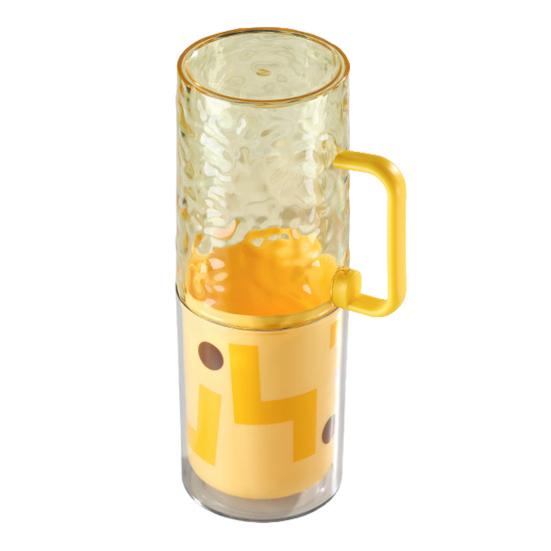 Large Cup Mouth Mouthwash Cup 3 In 1 Portable Travel Split Cup Body Firm Snap Design Compact Lightweight Mouthwash Cup