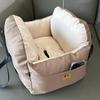 Portable Car Safety Pet Seat: Removable, Washable and Cozy Travel Nest for Dogs and Cats