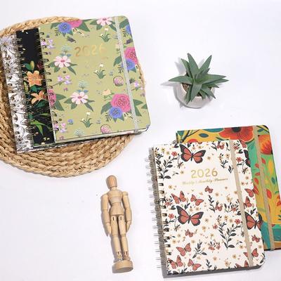 Weekly and Monthly Calendar 2026 A5 Coil Notebook New Academic Planner