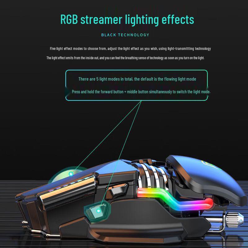 Y-FRUITFUL M7 Tri-Mode Wireless Gaming Mouse
