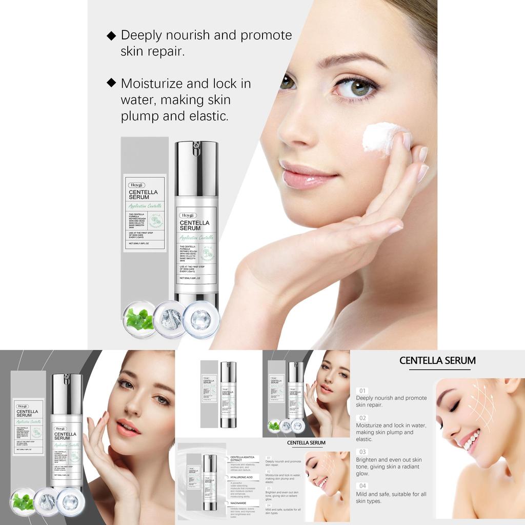 Hoygi Centella Asiatica Essence 50ml Hydrating And Moisturizing Skin Care Serum For Brightening And Firming