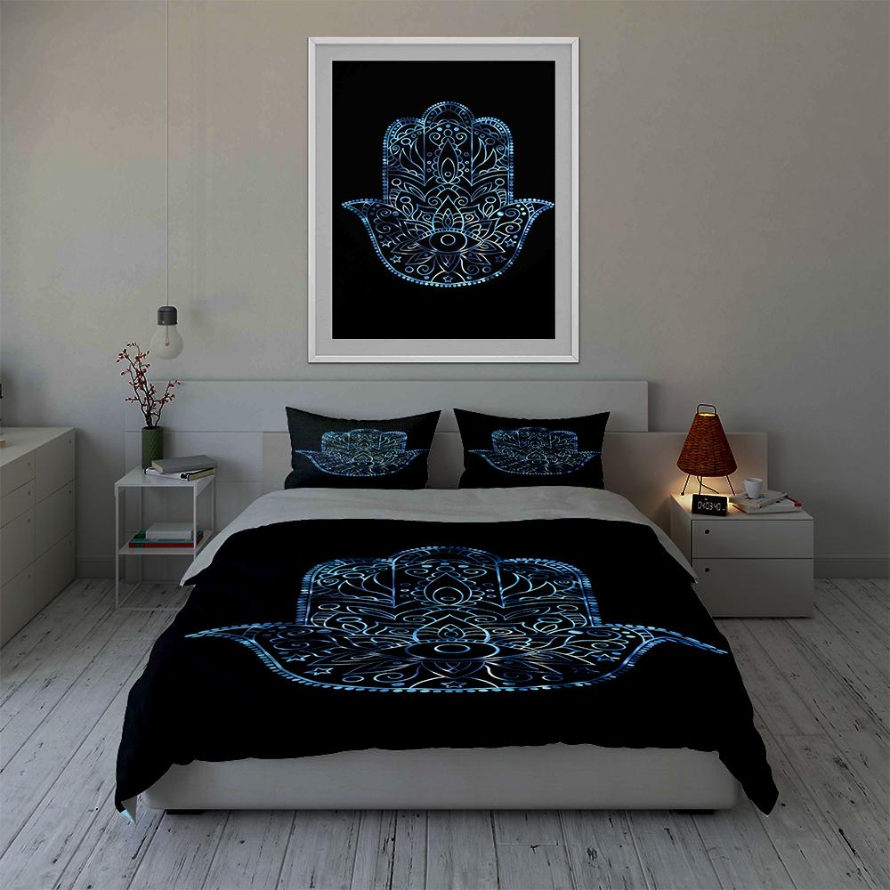 Intricate mandala hand Bedding Duvet cover sets Duvet covers Pillowcases gifts (1 * Duvet Cover 2 * Pillowcases, without duvet insert)