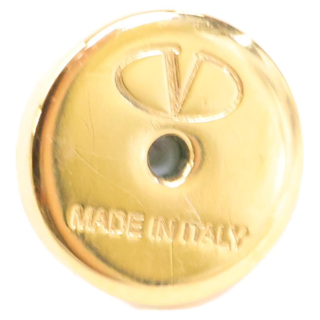 Valentino V Logo Signature Metal Earring goldUsed