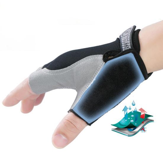 Summer Cycling Gloves Half Finger Gloves with Anti-Slip Grip Breathable Sweat-wicking Padded Gloves for Men Women Mountain Biking Gym Training Weight