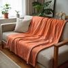 Orange Star Sketch Soft Flannel Blanket Breathable Warm Throw for Office Car Sofa Kids Room Birthday Xmas Gift