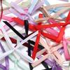30pcs 6.5*8.5cm Polyester Satin Ribbon Bows Colorful Ballet Style Bows For DIY Wedding Party Clothing Headwear Gifts Decoration