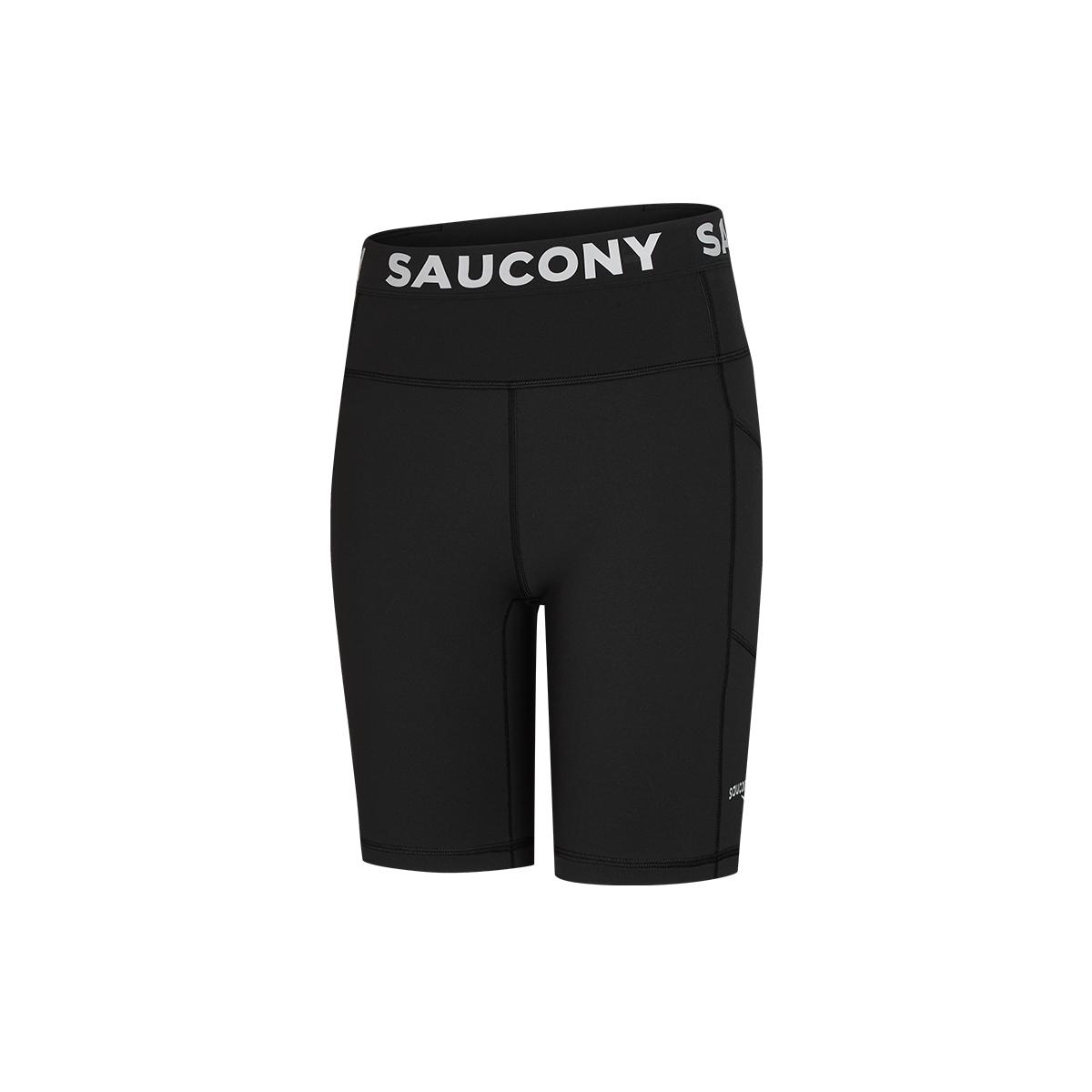 Saucony Fashion Slim Fit Mid Waist Sports Shorts Women shorts SA1269LG35L-BK001 S