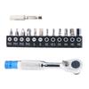72 Tooth Mini Ratchet Wrench Spanner with Magnetic Bit Holder for Bike Repair and DIY Projects Compact Alloy Steel Tool