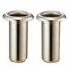 High-quality Stainless Steel Grave Vase, Filler-style, No Brim, Tube Diameter: 38mm, Ring Depth: 90mm, Set of 2, S-39