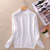 Women's Slim Cozy Knitted Half-turtleneck Cashmere Wool Jumper For Winter Warmth