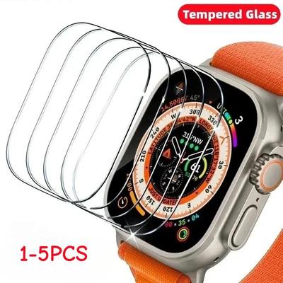Tempered Glass Screen Protector for Apple Watch Ultra 2 49mm Smart Watch HD Glass Protective Film Cover for Apple Watch Ultra 3 49mm