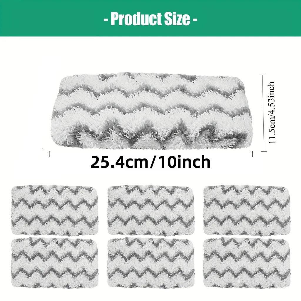 4/6 Stück Korallen-Samt Mopp Ersatzbezüge - Strapazierfähiges Polyestergewebe, Haushalt & Küche, Mopp zur Bodenreinigung, Einfach zu montierender Mopp