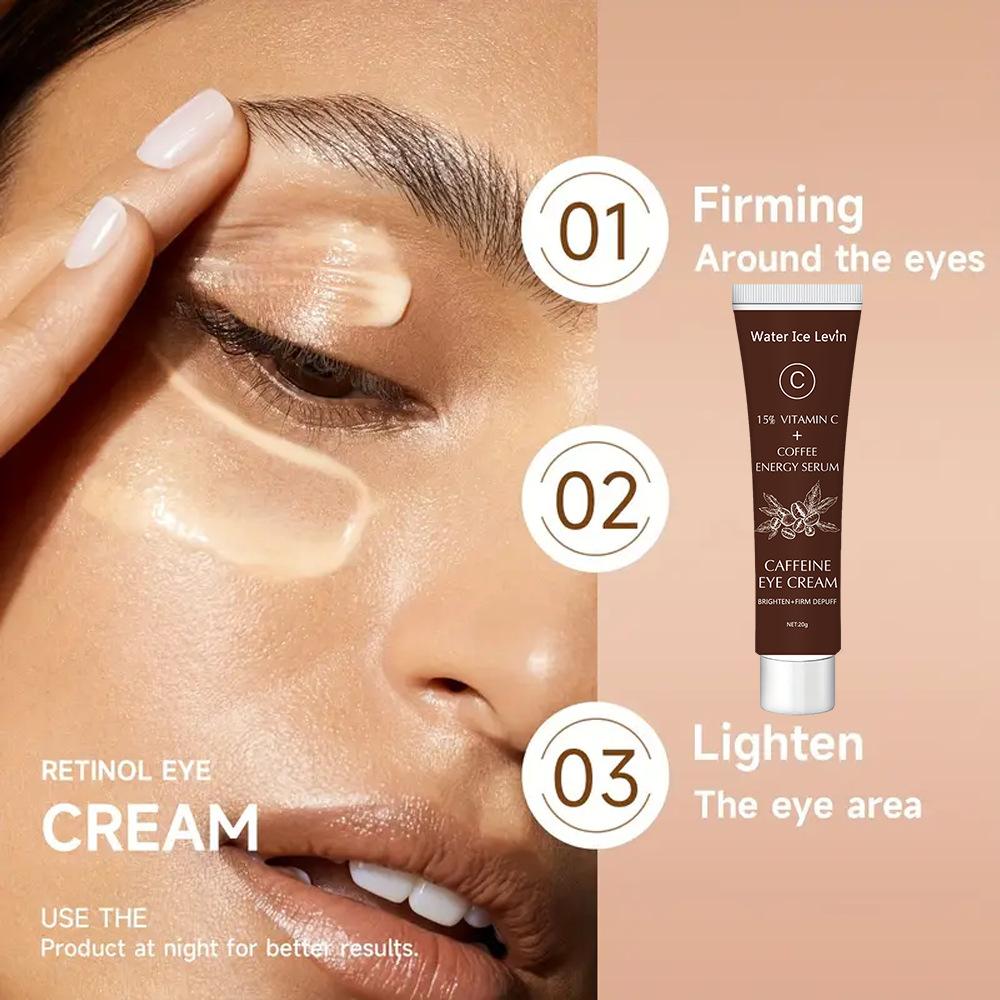 Caffeine + Vitamin C Eye Cream Stick with Botanical Extracts Gently Nourishes Improves Fine Lines Relieves Eye Bags Dark Circles Enhances Elasticity