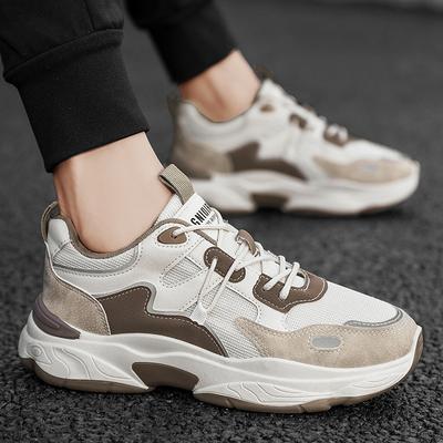 2025 Autumn New Men's Shoes Breathable Mesh Men's Sports Shoes Youth Fashion Casual Shoes Trendy Dad Shoes