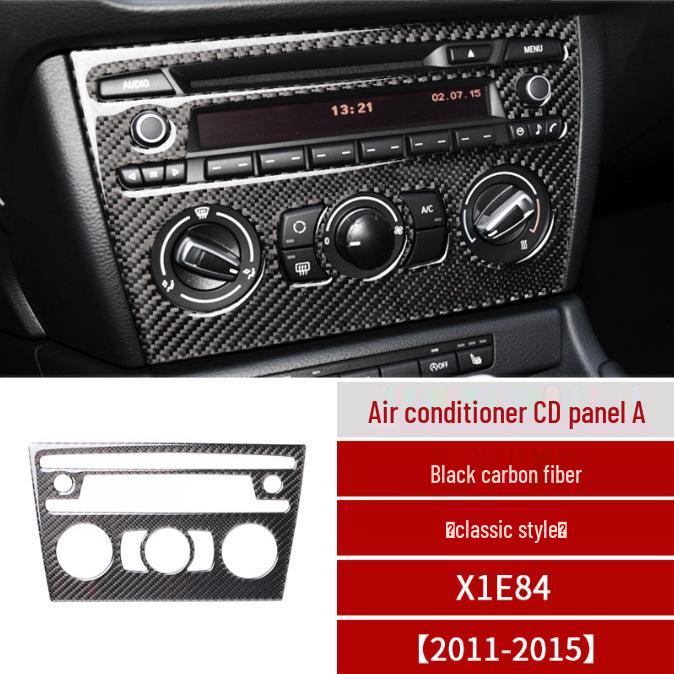 Carbon Fiber Gear Shift Panel Frame Sticker for 2011-2015 BMW X1 E84 Interior Modification