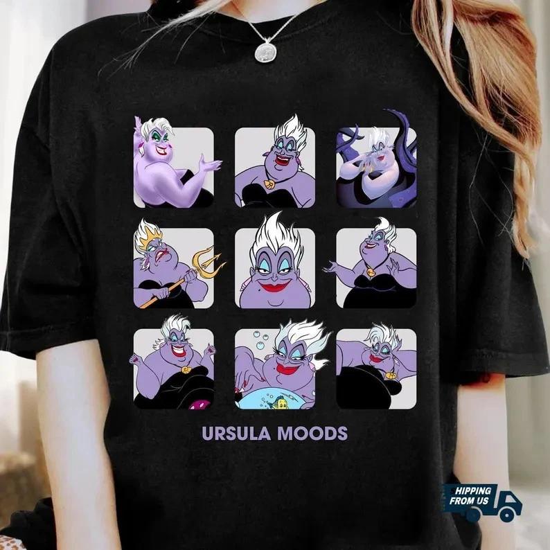 Halloween Ursula Moods Funny Halloween Graphic Shirt S