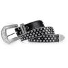 Fashion Rhinestone Belt for Cowgirls Waist Belt Gothic Style Rhinestones Studded PU Belt for Jeans Pants Female Costume