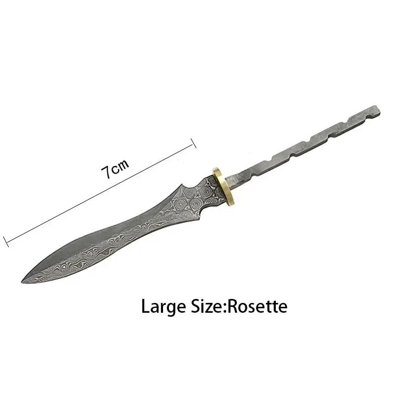 Dropshipping Prawdziwa Stal Damasceńska Nóż do Herbaty Embryo Igły do Herbaty Pu 'er DIY Materiały Domowe Ręcznie Robione Puste Akcesoria do Noża