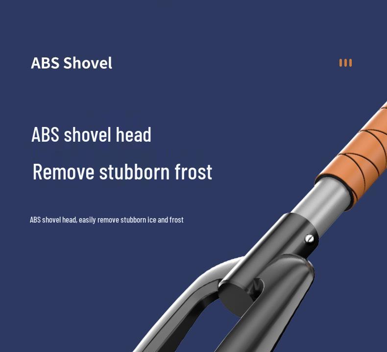 Dwufunkcyjna aluminiowa łopata śnieżna EVA do samochodu: Skutecznie usuwaj uparty lód i szron