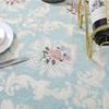 Neue Designer-Tischdecke mit runder Spitze, bestickt, wasserdicht, europäisches Abendessen, Kaffeetisch, Heimdekoration