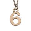 Necklace On The Neck 43cm Chain Arabic Number Tags Kids' Jewelry Materials QN007