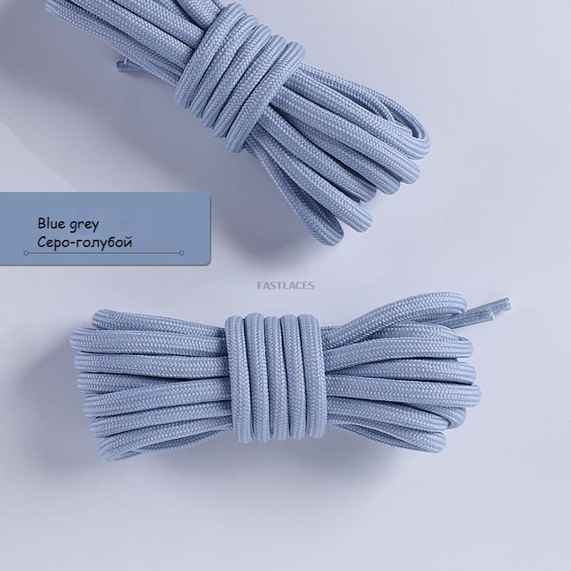 1pair Round Shoelaces Polyester Solid Classic For Yezy Sports Boot Bold Shoeslace Sneaker Shoe Laces Shoes Strings