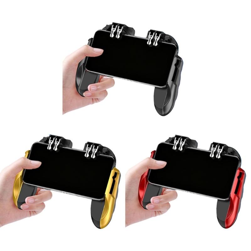 Verstellbarer Mobile Game Controller Vier-Finger-Verbindung Mobile Gaming Trigger 4 Falke Verstellbare Halterung Stecker und für
