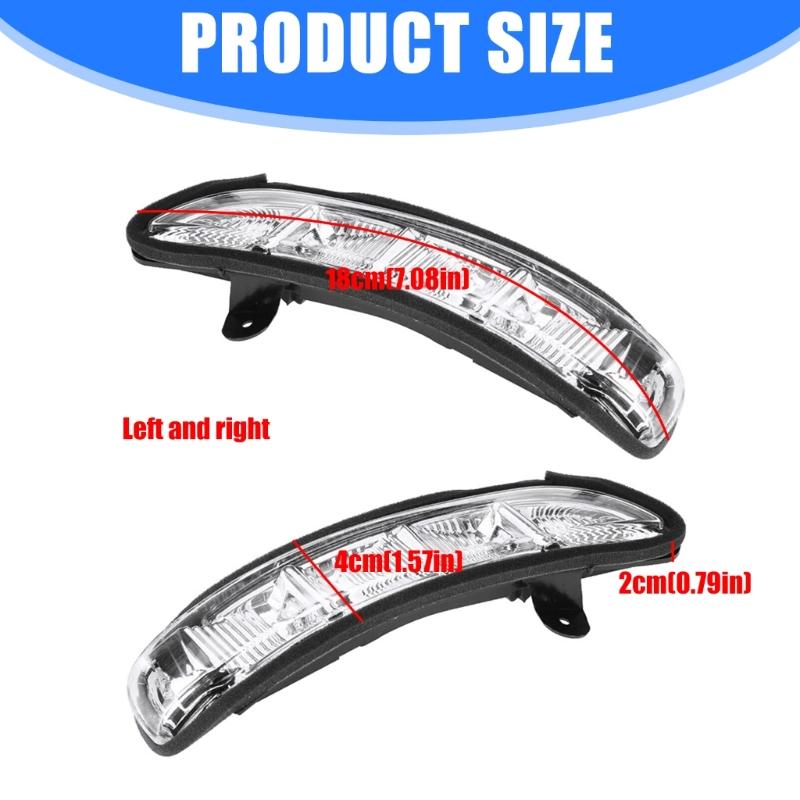 2198200621 Left/Right Rearview Mirror Indicator Lamp 2198200521 Rearview Turn Signal Light Easy Installation