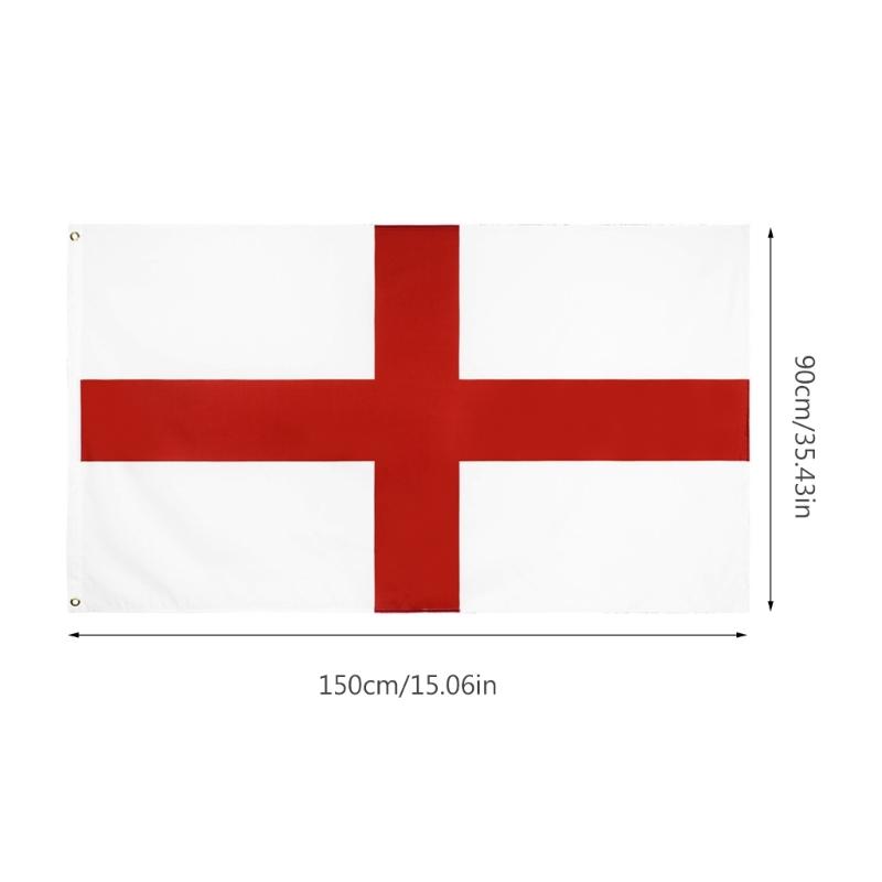 England National Flag 3x5Ft 150D Polyester Country Flag Indoor/Outdoor Bright Colors Thickening and More Durable