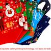 16 Pack Christmas Gift Bags Reusable Christmas Tote Bags, Non-Woven Christmas Bags for Christmas Surprise, Xmas Party Supplies