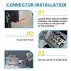 6 pin Leer Truck Cap Wiring Harness with Fuse Box Tag for Leer Camper Shell Truck Topper Wiring, Power for 3rd Brake Light/Dome Light/Lock and