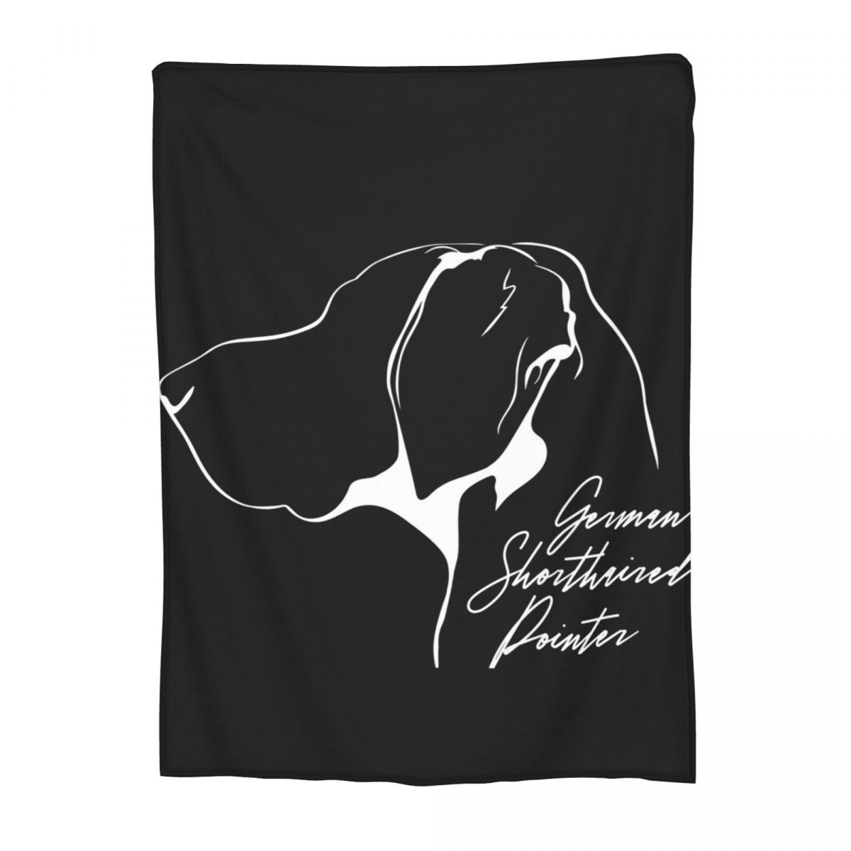 

German Shorthaired Pointer Dog Hunting Dogs Profile Blanket Fleece Sofa Throw Blanket Lightweight for Home Bedspread Quilt 30x40in