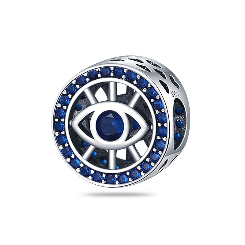 925 Silver Charms Beads Devil's Eye Fatima's Hand Cross Beads Fit Original Bracelet Women DIY Jewelry Gifts