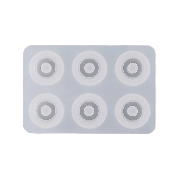 Resin Beads Molds with Hole Silicone Resin Epoxy Molds for Cabochon Gemstone