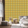 Wallpaper Yellow and blue checkered gold, yellow and lime 50x1000