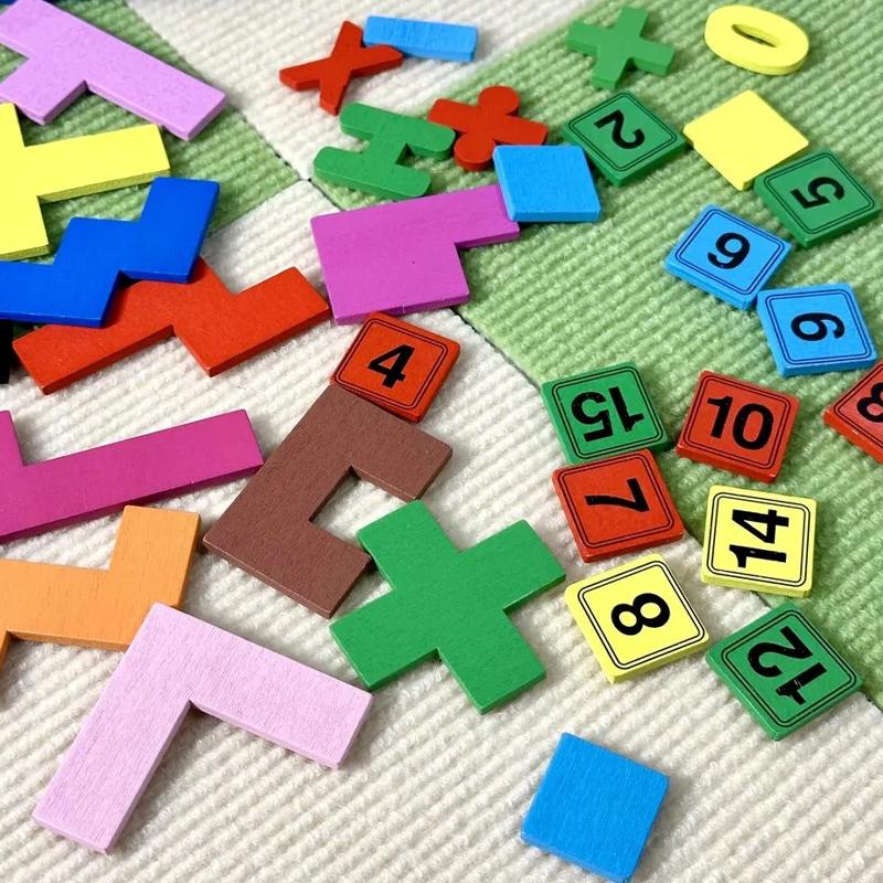 3 In 1 Wooden Puzzle Toy Color Shape Cognition Brain Games for Children Wood Jigsaw Puzzles Toys Tangrams for Children Kids